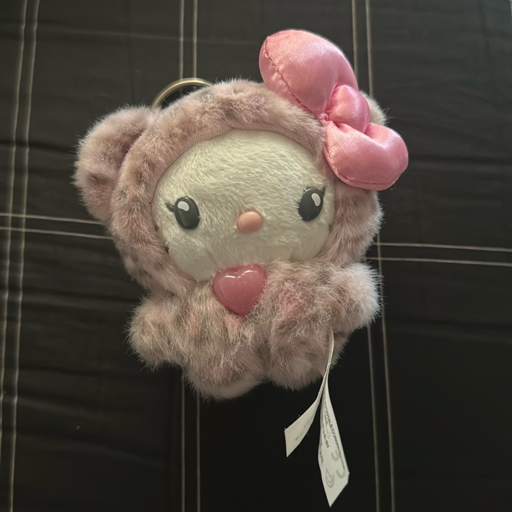 Sanrio Cheetah Hello Kitty Plush Keychain